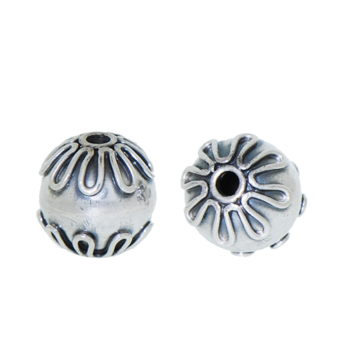 Bali Sterling Silver Spacer Beads | 6 x 3mm | 2 pieces